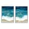 Stupell Industries Tide Crash to Shore Nautical Beach Watercolor in Gray Frame Wall Art